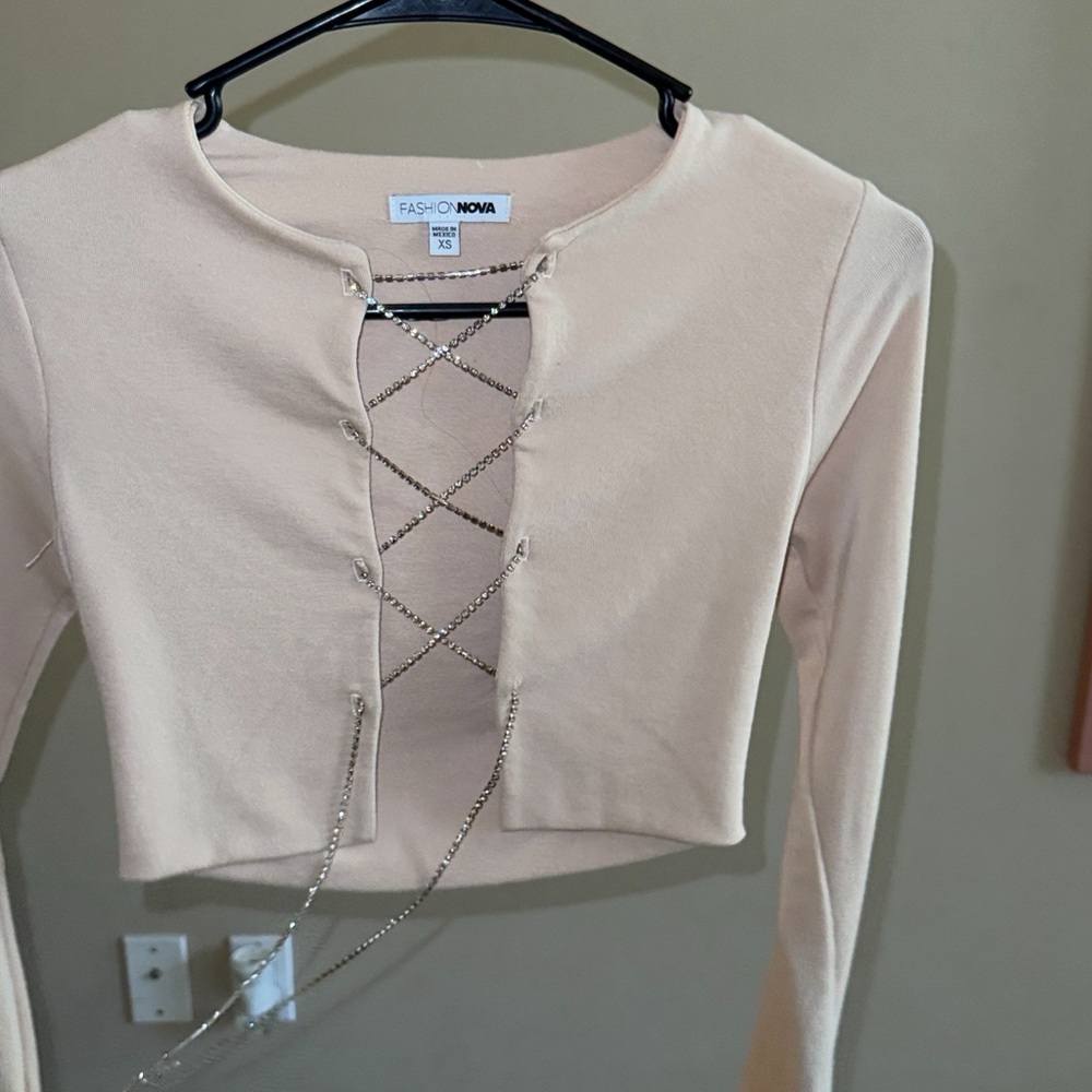 Fashion Nova lace up top